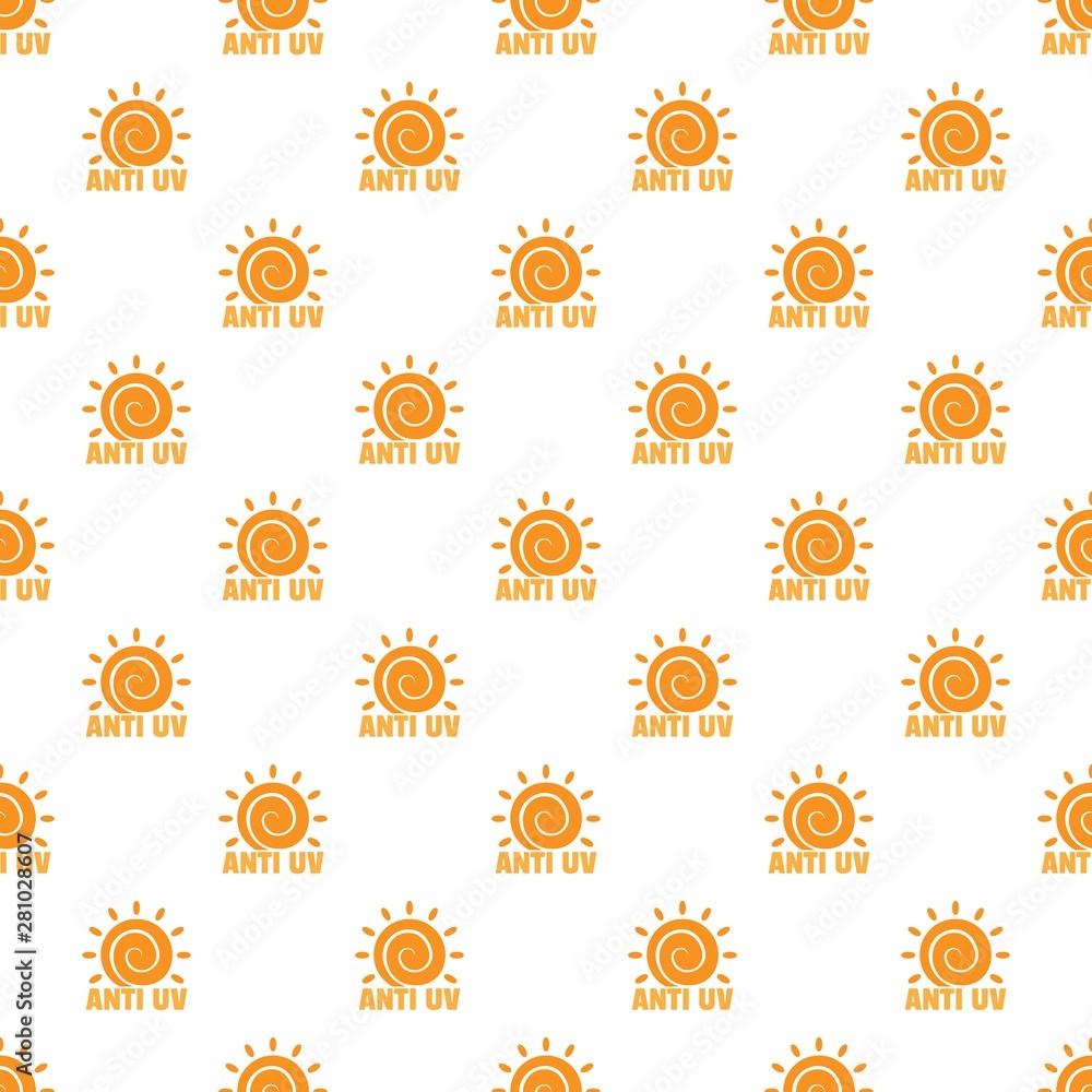 Poster anti uv sun pattern seamless vector repeat for any web design