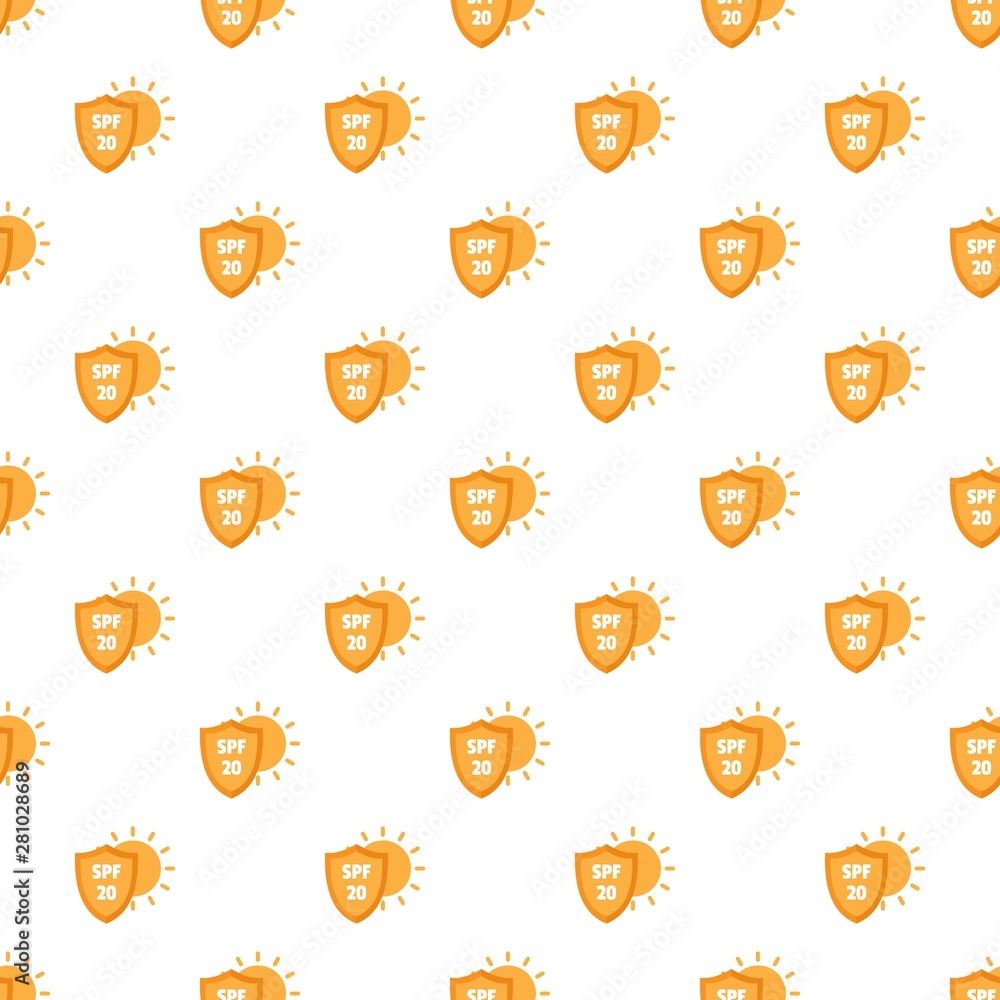 Poster spf 20 uv pattern seamless vector repeat for any web design