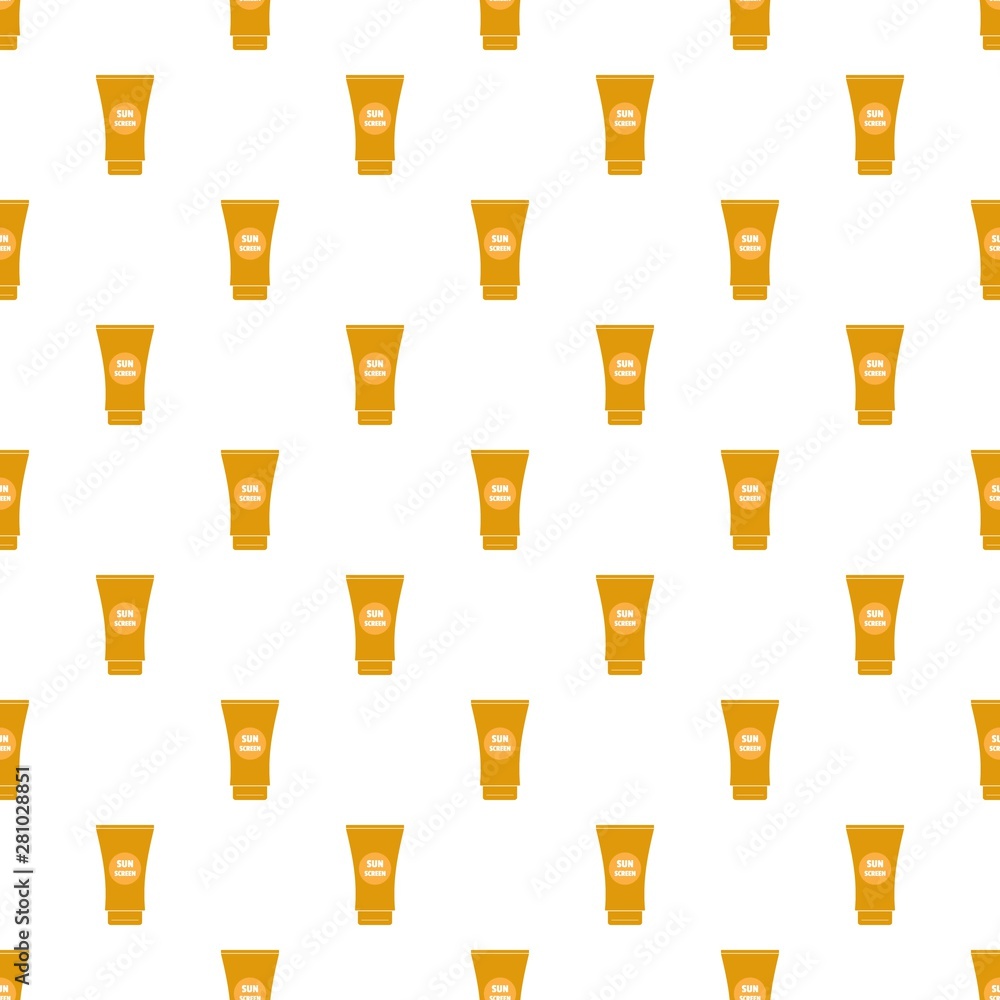 Poster sun cream screen pattern seamless vector repeat for any web design