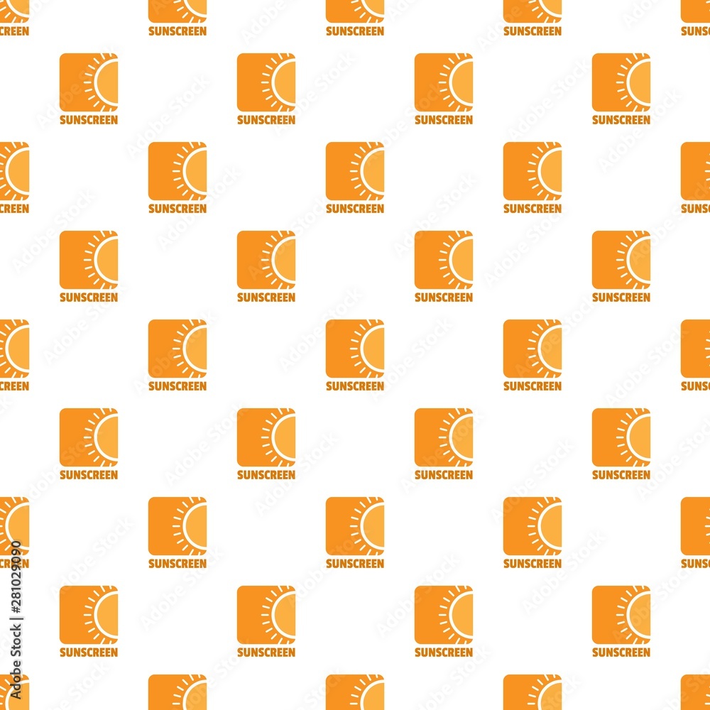 Poster sunscreen pattern seamless vector repeat for any web design