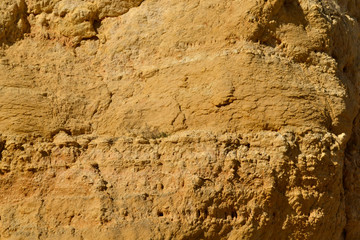 Clay rock wall 
