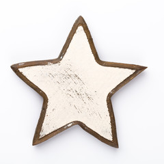Christmas decor closeup on a white background. Isolated - Image
