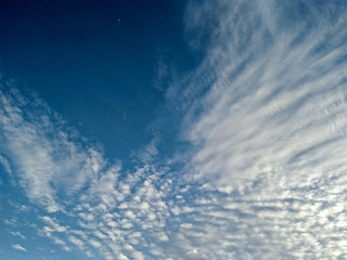 Naklejka na ściany i meble blue sky with clouds little 