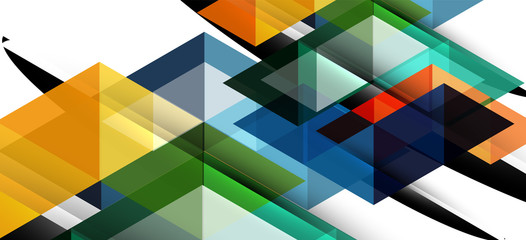 Abstract triangle pattern, colorful backdrop. Presentation template. Modern textured shape. Trendy modern style