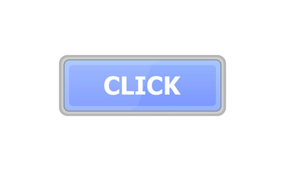 Button blue on a white background. It says Click