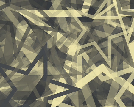 Abstract Generative Art color distributed Stars background illustration