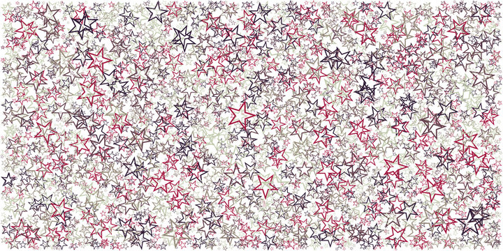Abstract Generative Art color distributed Stars background illustration