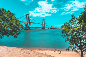 bridge, acuático, río, cielo, arquitectura, construcción, viajando, azul, autopista, carretera, mar, paisaje, transportación, ciudad, oceáno, florida, playa, naturaleza, construcción, hierro, concreto