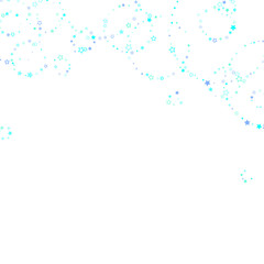 Blue, cyan, turquoise glitter stars confetti