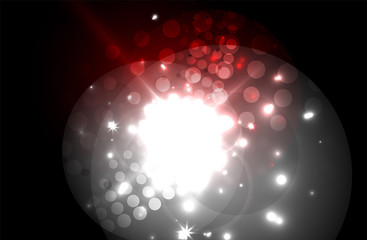 Glowing neon light. Holiday decoration.