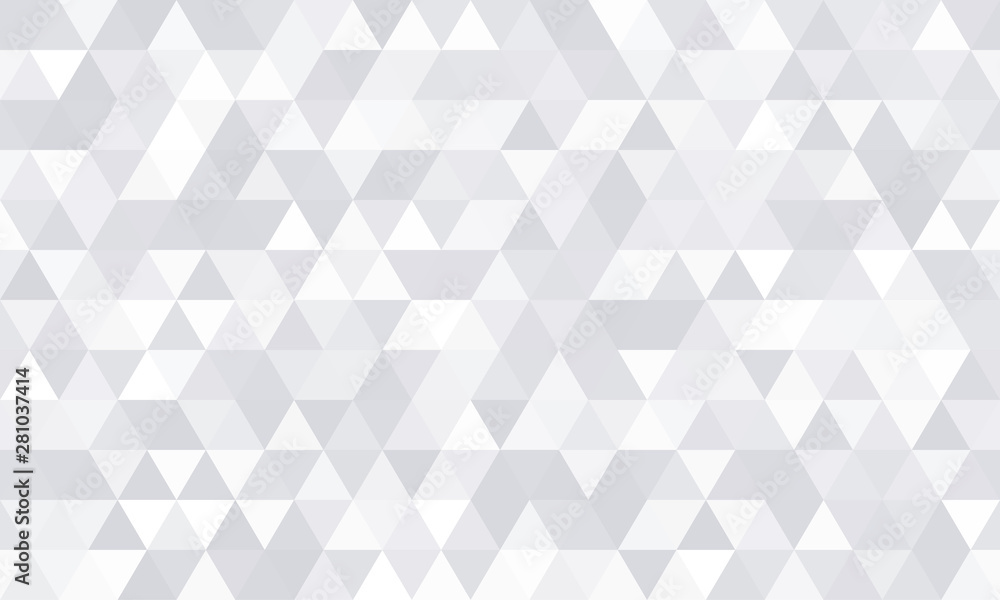 Poster background pattern, white geometric abstract polygon shape. vector modern gray minimal mosaic tile, 