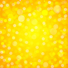 yellow and orange background with bokeh. vector