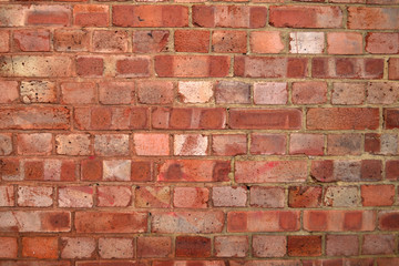 Red bricks wall