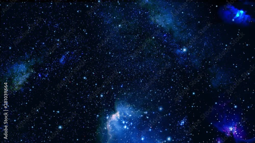 Wall mural moving forward in space