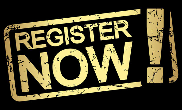 gold stamp REGISTER NOW!