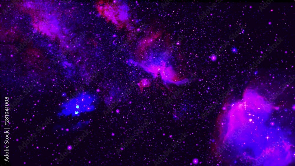 Wall mural moving forward in space