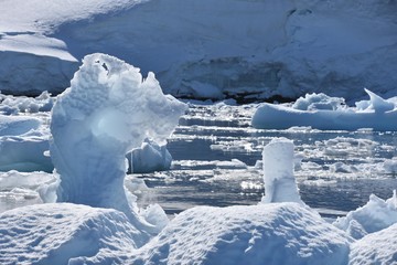 Sculpture de galace Antarctique