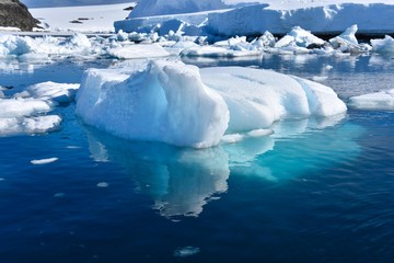 Reflet galce Antarctique