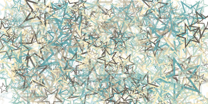 Abstract Generative Art color distributed Stars background illustration