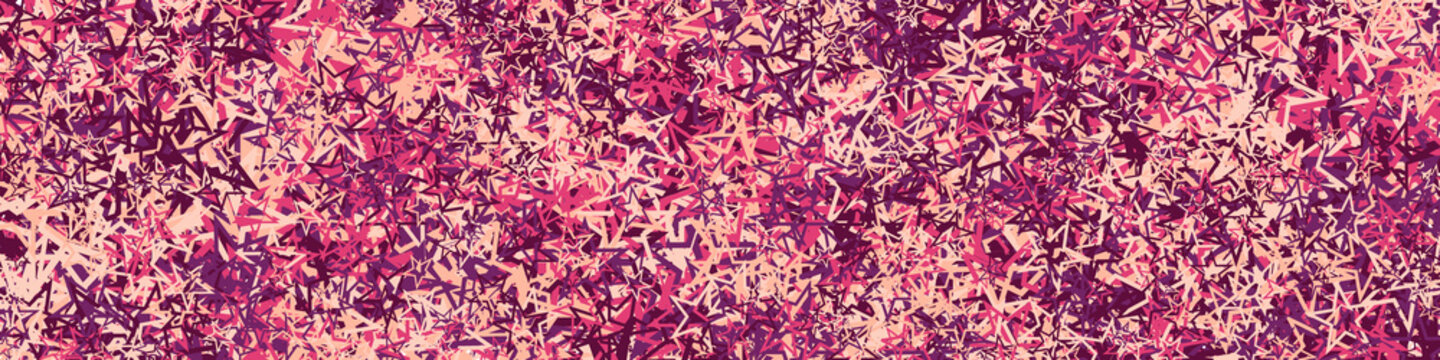 Abstract Generative Art color distributed Stars background illustration