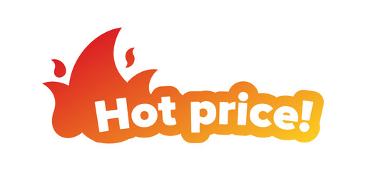 Hot price banner. This weekend special offer, big sale, discount up to 50% off. Social network stories badge. Vector illustration.