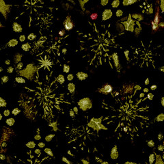 surreal cosmic magic unusual seamless watercolor pattern endless repeat