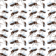 Seamless and isolated animal pattern cartoon