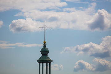 Lviv panoramic view on Johann Georg Pinsel museum of Sacral Baroque Sculpture (former Poor Clares...