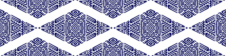 African Ethnic Style Vector Seamless Pattern