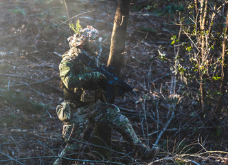 Airsoft military game