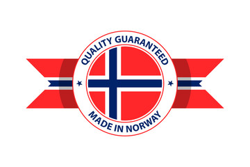 Made in Norway quality stamp. Vector illustration