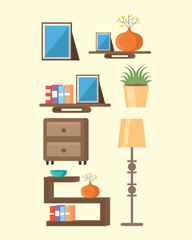 living room flat image design