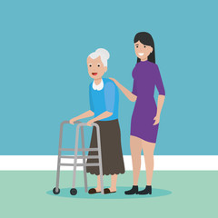 Fototapeta premium people family flat design image