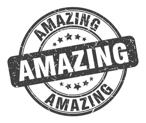 amazing stamp. amazing round grunge sign. amazing