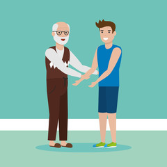 people family flat design image