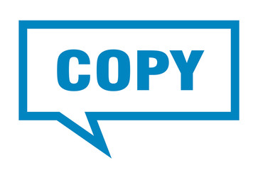 copy sign. copy square speech bubble. copy