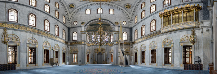 View of Nusretiye Mosque in Istanbul Turkey