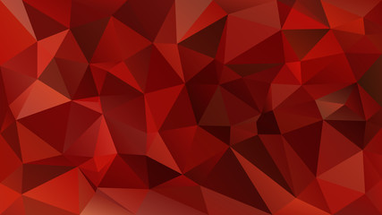 Obraz premium vector abstract irregular polygon background - triangle low poly pattern - strawberry red color