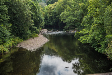 Fototapeta na wymiar River Tawe, Wales, UK