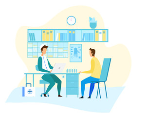 Patient on Traumatologist Consultation in Clinic