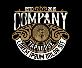 Vintage logo. Vector layered © Roverto