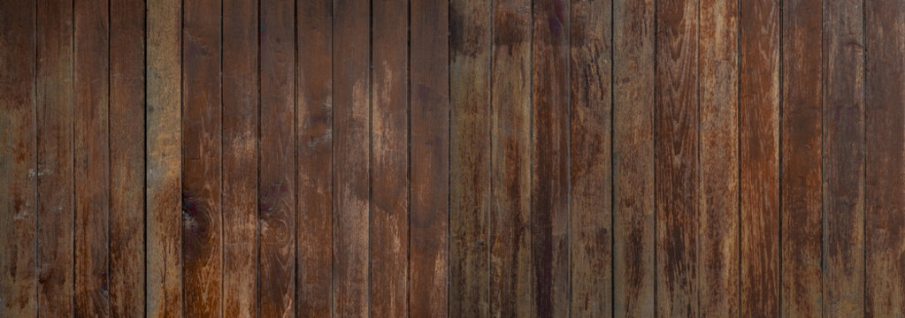 Brown Wood Texture Background Coming From Natural Tree. Wooden Panel With Beautiful Patterns. Space For Your Work.