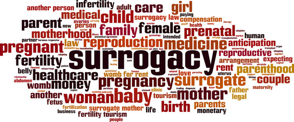 Obraz premium Surrogacy word cloud