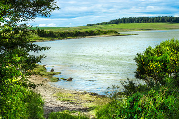 Rural landscape. River Ythan, Aberdeenshire, Scotland, UK