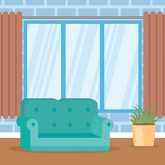 living room flat image design