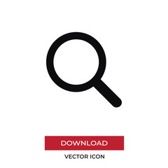 Search vector icon in modern style for web site and mobile app