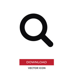 Search vector icon in modern style for web site and mobile app