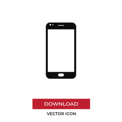 Smartphone vector icon in modern style for web site and mobile app
