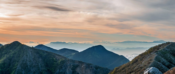 Fototapeta premium Sunrise in the mountains