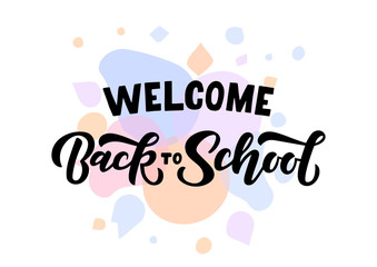 Back to school hand drawn lettering